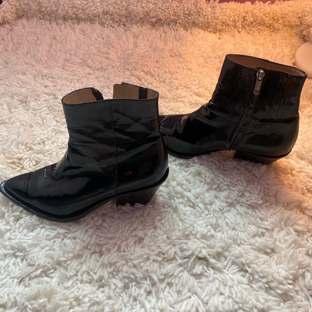 Barbara Bui patent leather booties